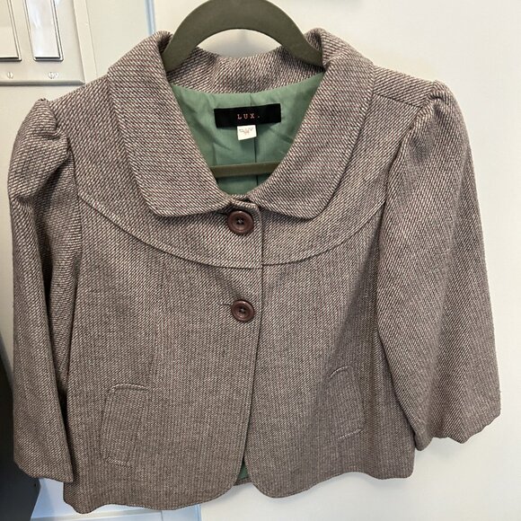 Anthropologie - Vintage-style pastel tweed blazer - Picture 2 of 4